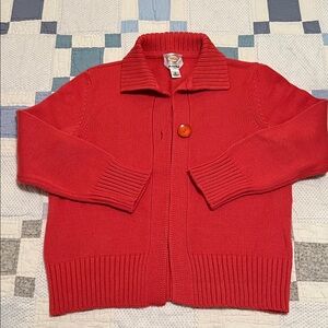 Talbots Sweater Burnt Orange- Made in Italy